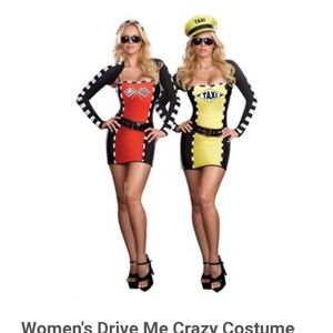 Racecar/Taxi Driver Reversible Costume 1X/2X NWOT